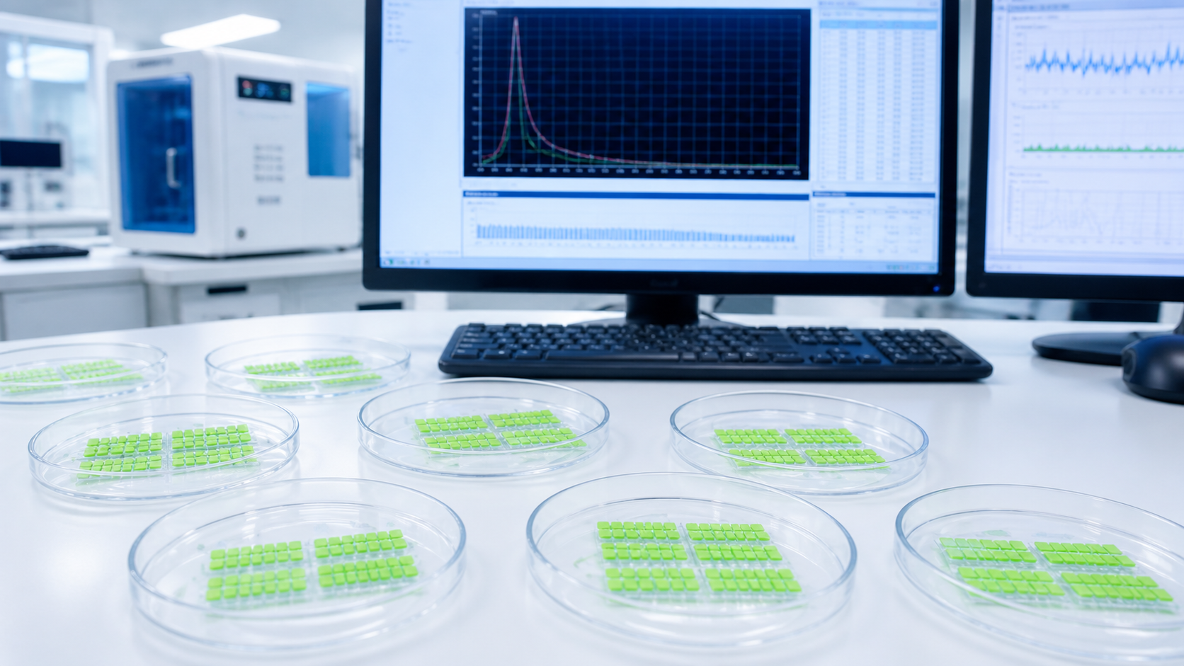 GR-series TLD detector elements prepared for batch screening and quality control